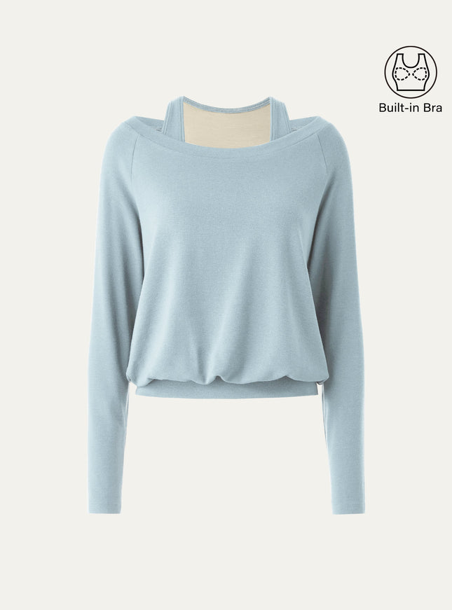 Multi-Wear Layering Built-In Bra Top