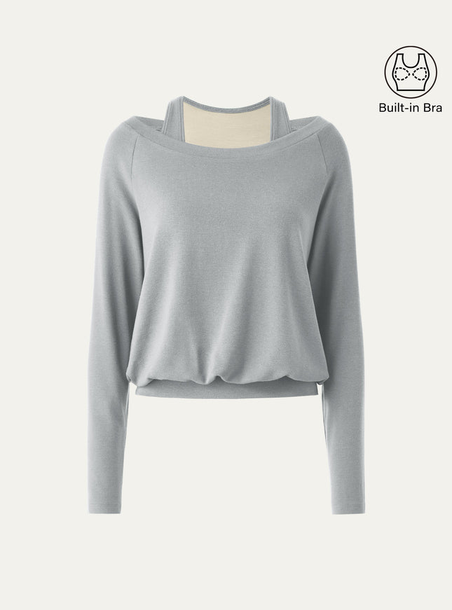 Multi-Wear Layering Built-In Bra Top