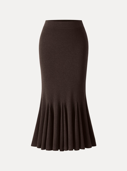 High-Rise Mermaid Midi Skirt