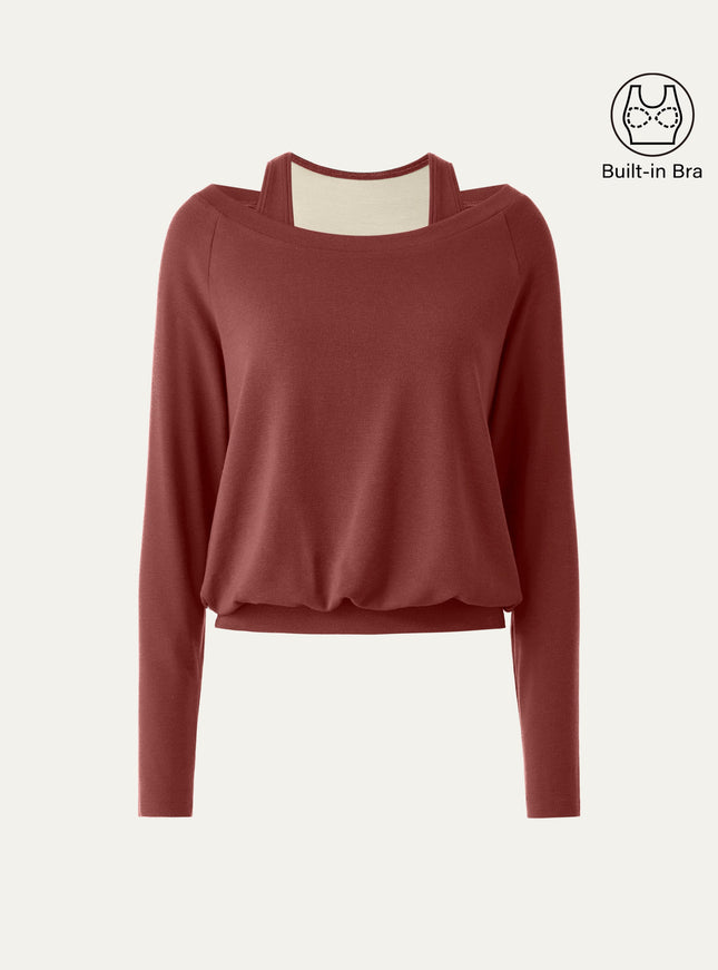 Multi-Wear Layering Built-In Bra Top