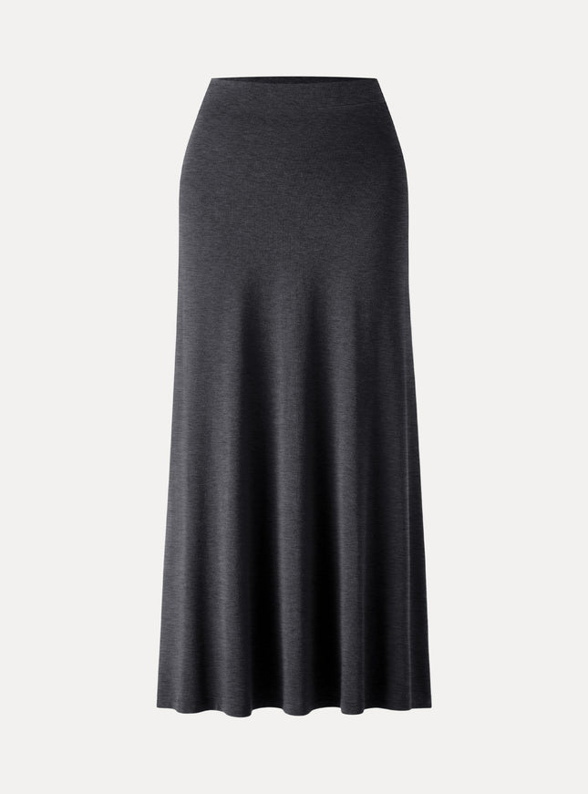 High-Rise A-Line Maxi Skirt