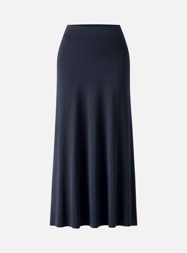 High-Rise A-Line Maxi Skirt
