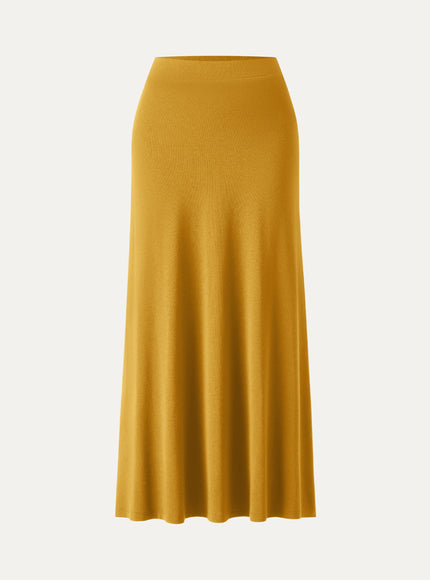 High-Rise A-Line Maxi Skirt