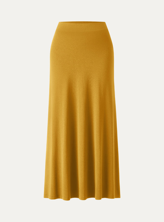 High-Rise A-Line Maxi Skirt