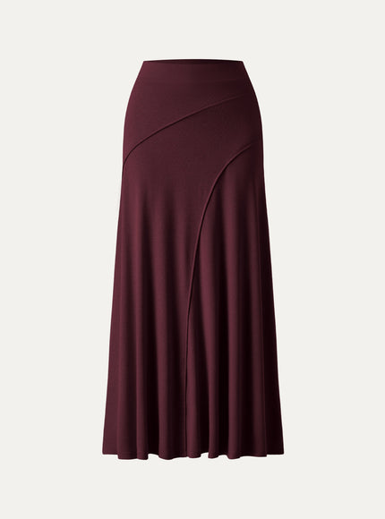 Drapey A-Line Midi Skirt