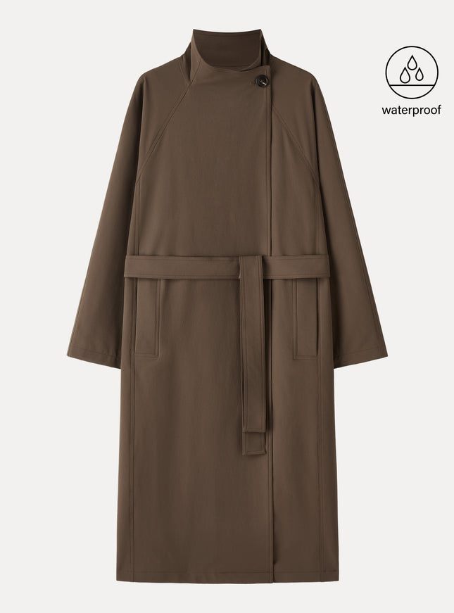 Waterproof Belted Trench Coat