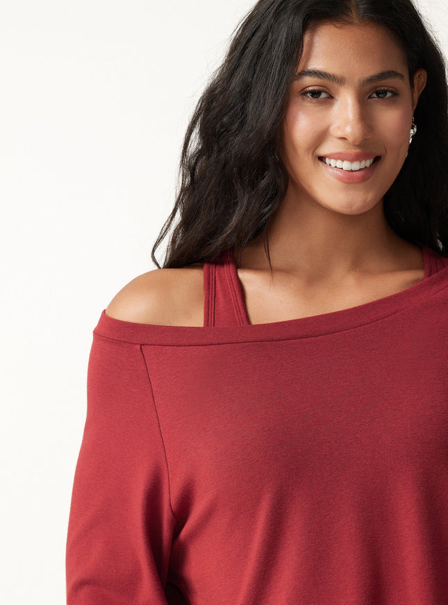 Multi-Wear Layering Built-In Bra Top