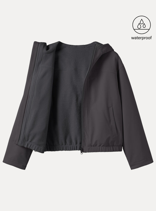 Water-Proof Fleece Reversable Hooded Jacket