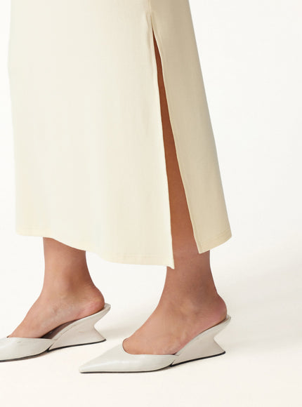 3Pcs Set Cardigan & Built-In Bra Cami & Side-Slit Column Midi Skirt