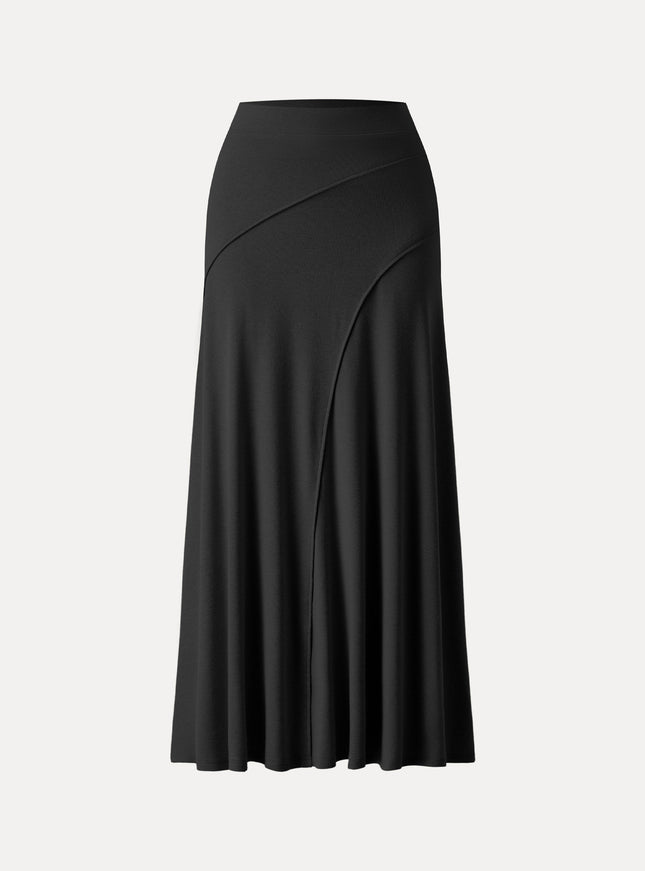 Drapey A-Line Midi Skirt