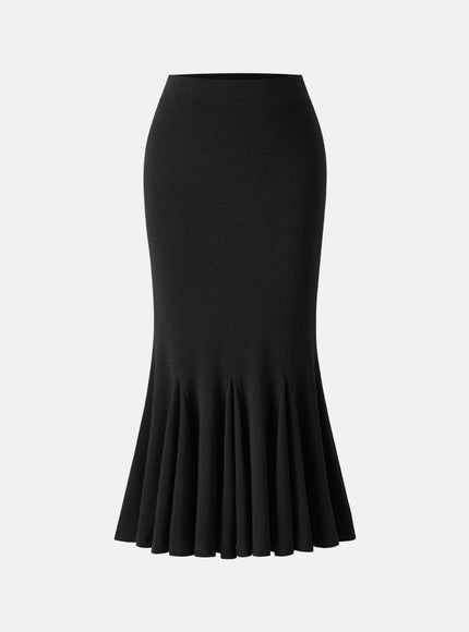 High-Rise Mermaid Midi Skirt