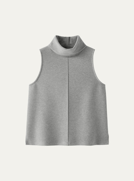 Turtle Neck Split Hem Top