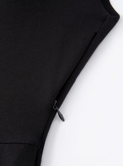 The Anytime Little Black Built-In Bra Dress with Pockets