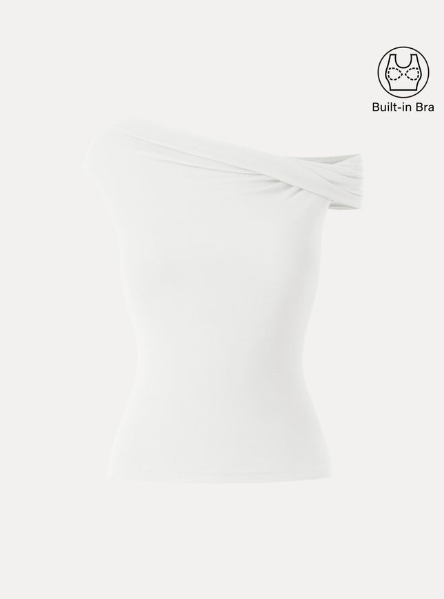 Multi-wear Versatile Necklines Built-In Bra Top
