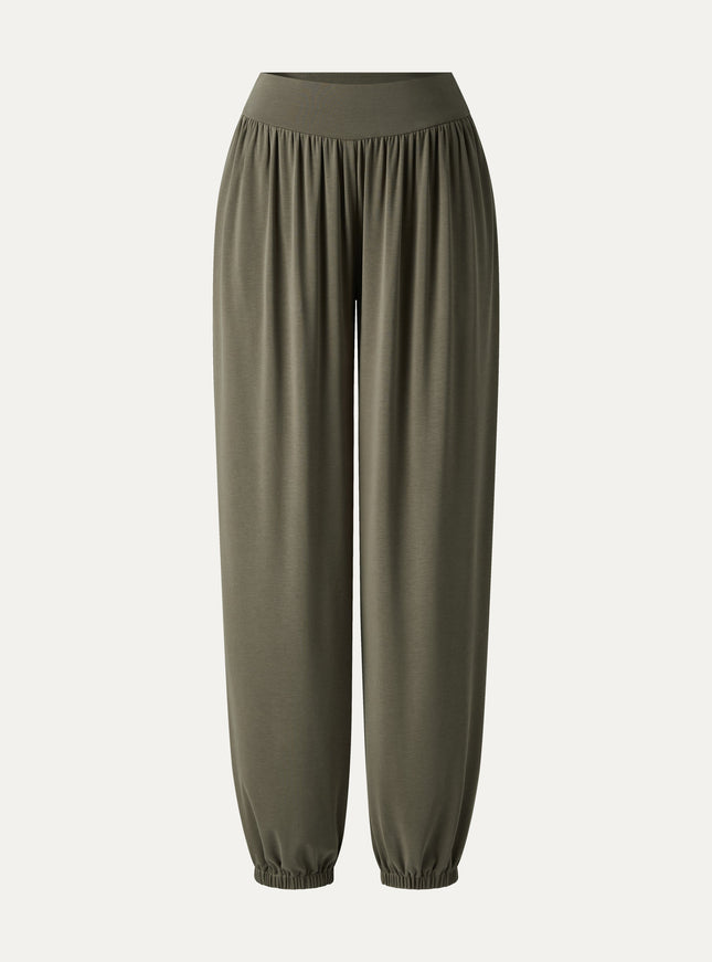 Sandwashed Modal Ultra-Soft High Rise Balloon Pants with Pockets