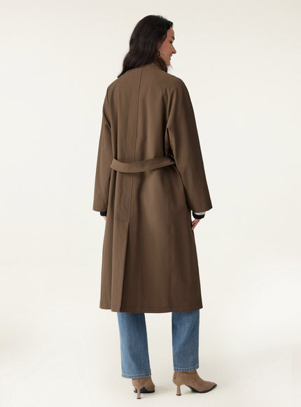 Waterproof Belted Trench Coat