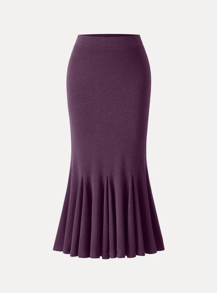 High-Rise Mermaid Midi Skirt