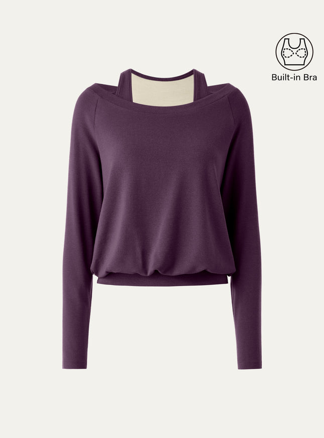 Multi-Wear Layering Built-In Bra Top