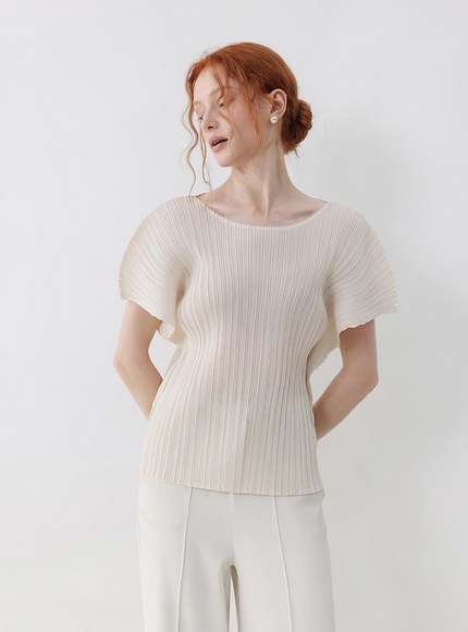 PLEATSMOOD Women's Fresh Pleats Blouse 720502401