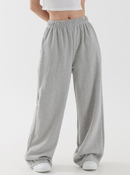 PIANER Women's Relaxed Wide Long Sweatpants Melange 720717008