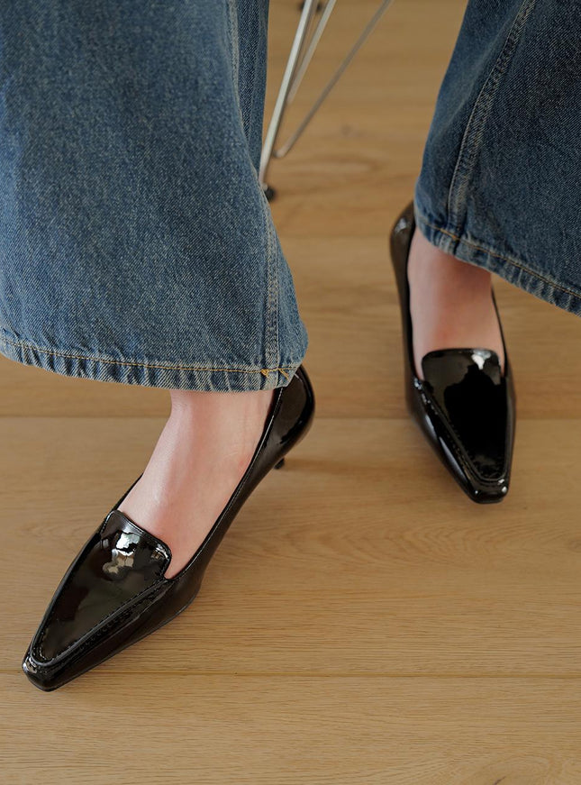 MOODNIGHT Women's Fade Classic Loafer Heel 4.5cm Pumps 720869728