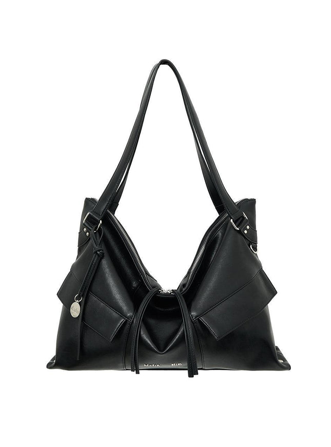 Matin Kim Women's WIDE NEMO Big Shoulder Bag Black 720910025