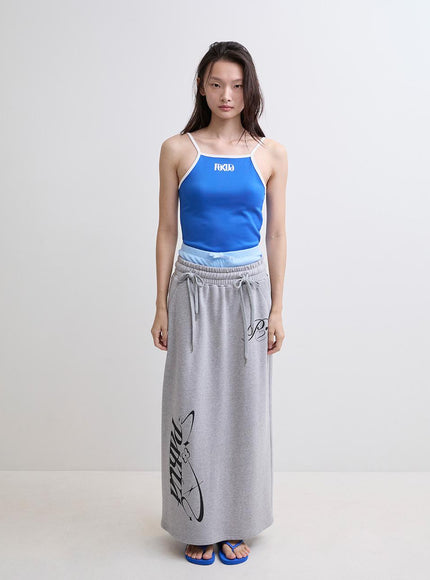 MINJUKIM PAKUA Women's Basic Strap Top Blue