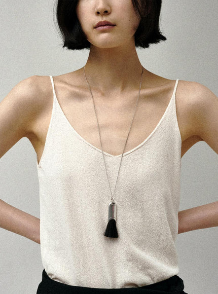 SAGEMENT Women's Horsehair Brush Necklace
