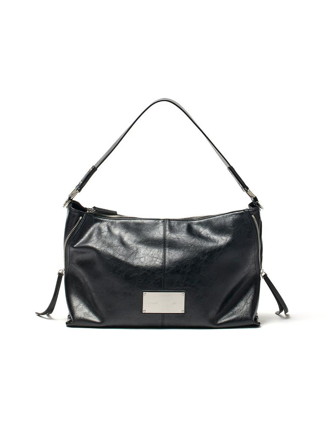 Matin Kim Women's Side Zipper Shoulder Bag Black 721040985