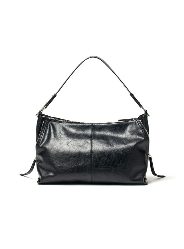 Matin Kim Women's Side Zipper Shoulder Bag Black 721040985