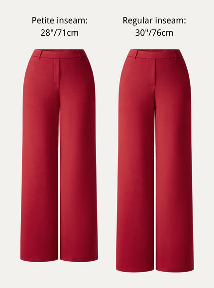 TravelEase Lyocell Spacer High-Rise Wide Leg Pants with Pockets