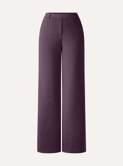 TravelEase Lyocell Spacer High-Rise Wide Leg Pants with Pockets