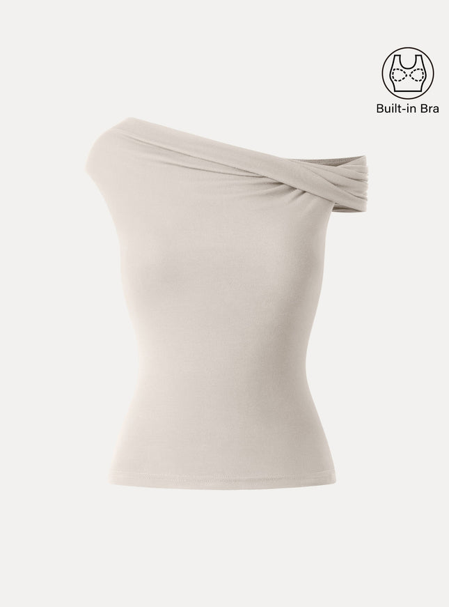 Multi-wear Versatile Necklines Built-In Bra Top