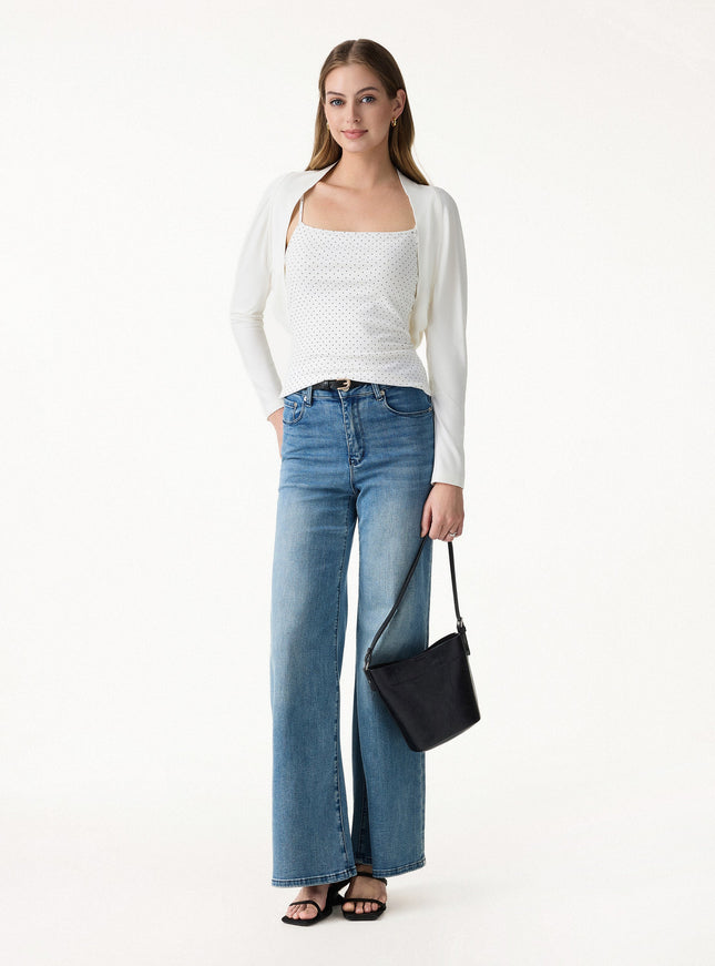 Bamboo Blend Breathable Summer Cropped Shrug Cardigan