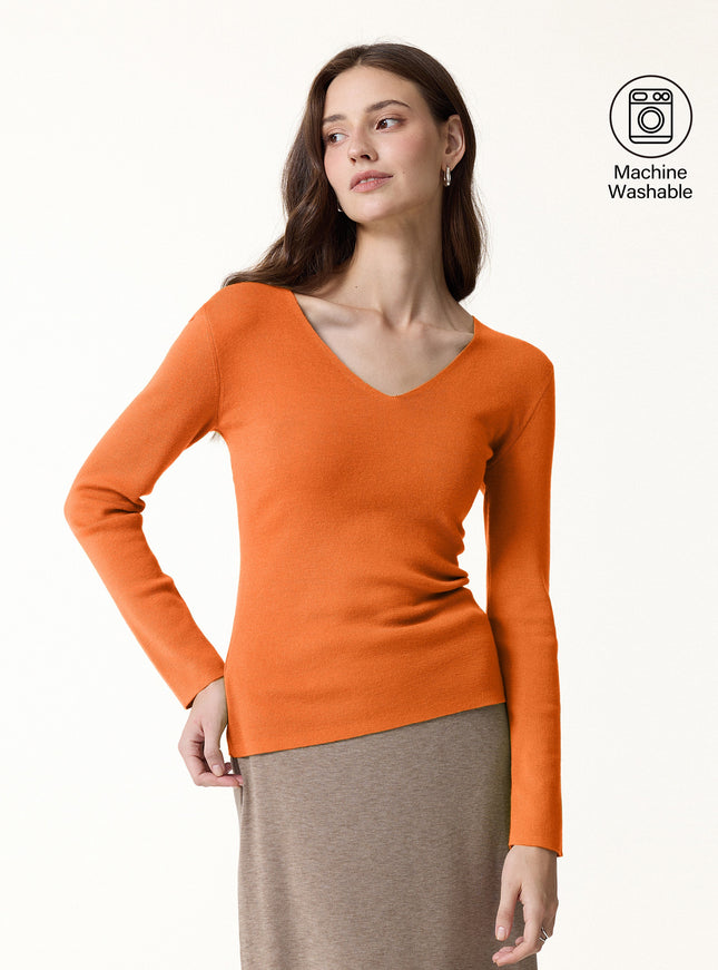 The Everyday V-Neck Merino-Blend Sweater
