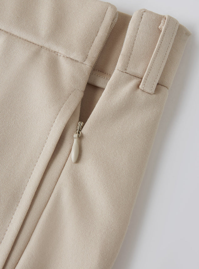 Ponte High-Rise Barrel Pants with Pockets