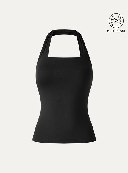 CoolTouch Halter Going-Out Built-In Bra Top