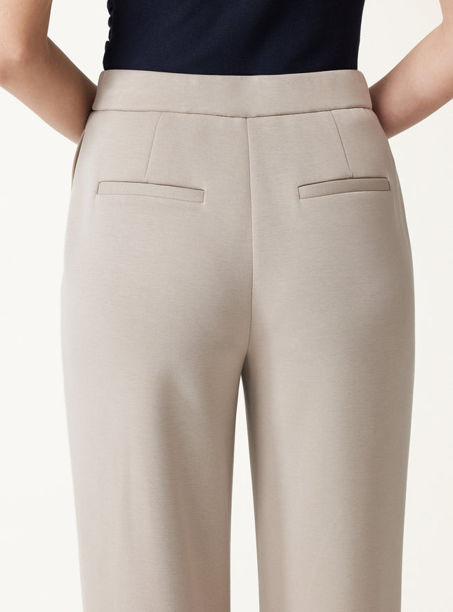 MaxWarm Modal Stretch Fleece High-Rise Straight-Leg Pants with Pockets